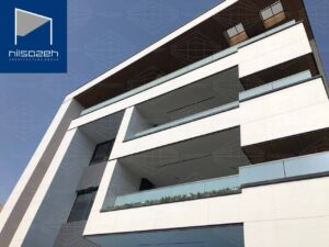 طراحی و اجرای نمای ساختمان مسکونی مهرشهر کرج