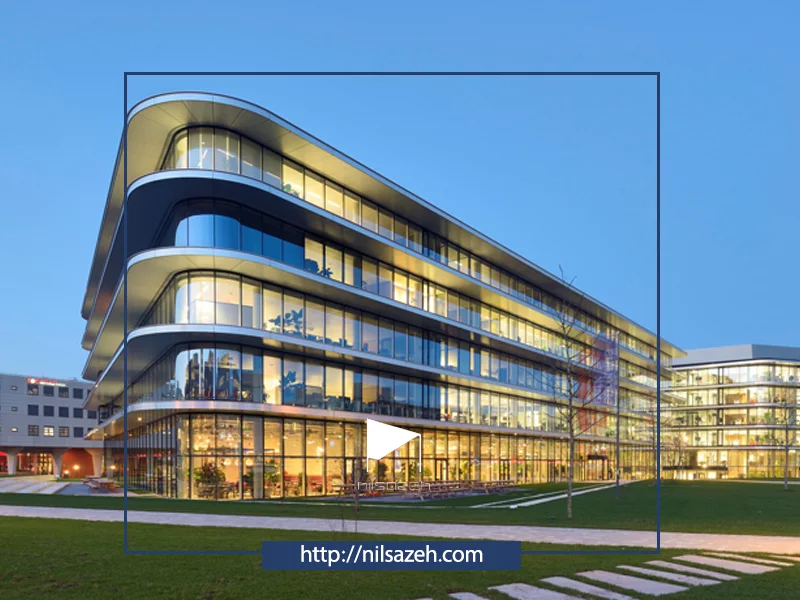 نمای مدرن ساختمان تجاری